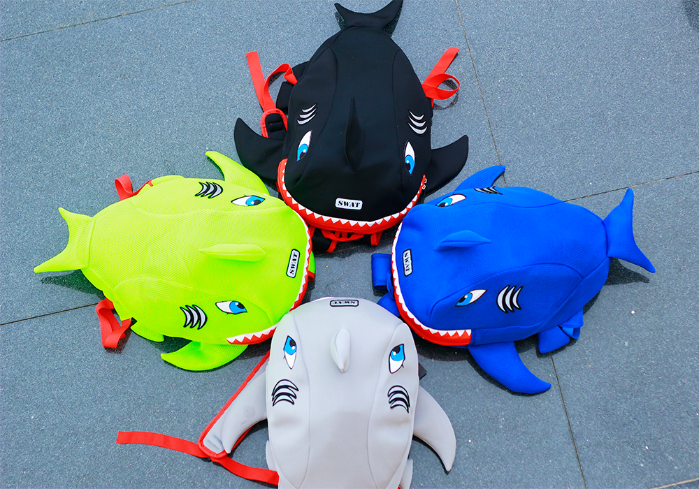 [NEW HOT] Balo cá mập SWAT BABY SHARK mẫu mới đáng yêu - Đựng nón bảo hiểm,sách vở, đồ dùng cần thiết VẢI LƯỚI