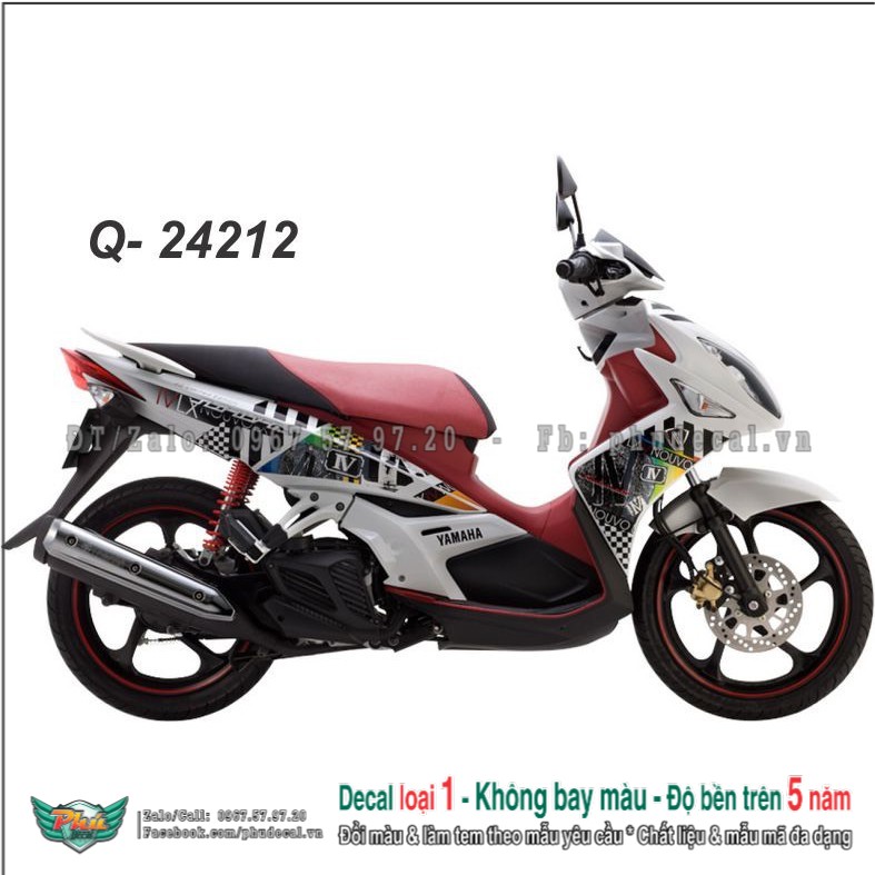 Tem rời Nouvo xe trắng giả zin Hàng loại 1.