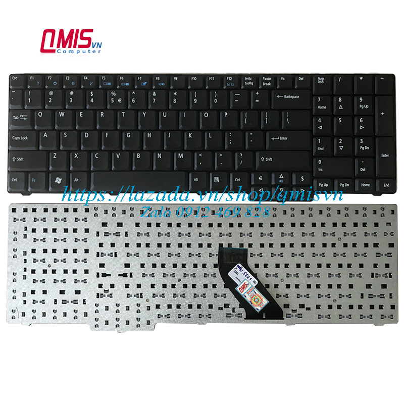 Bàn phím laptop acer aspire 7520 7620 7700 7720 8530 8730 8735 8920 9300 9400 9920 – 5735