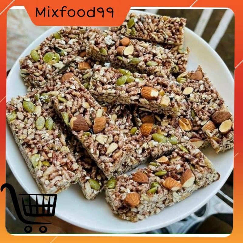 Thanh Gạo Lứt Mix Hạt Dinh Dưỡng & Chà Bông 1KG