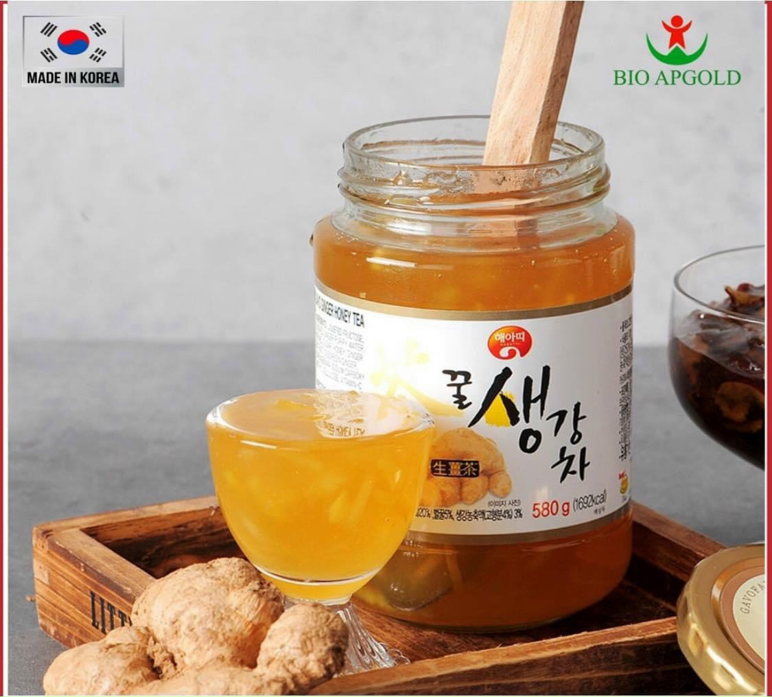 [HCM]Trà Gừng Mật Ong Hàn Quốc Hủ 580g
