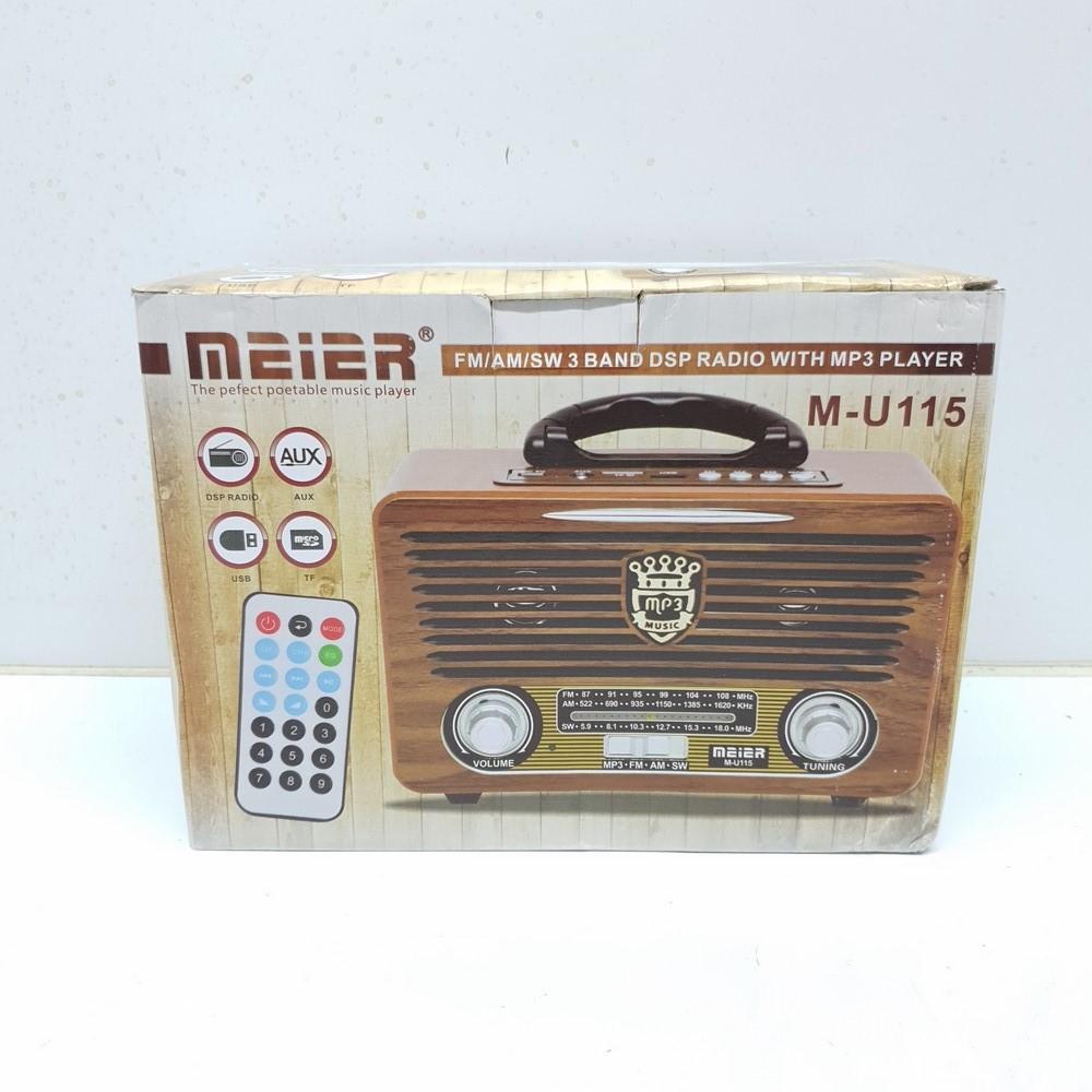 Đài Radio Pin Sạc MEEIER M - U115 USB - BLUTOOTH