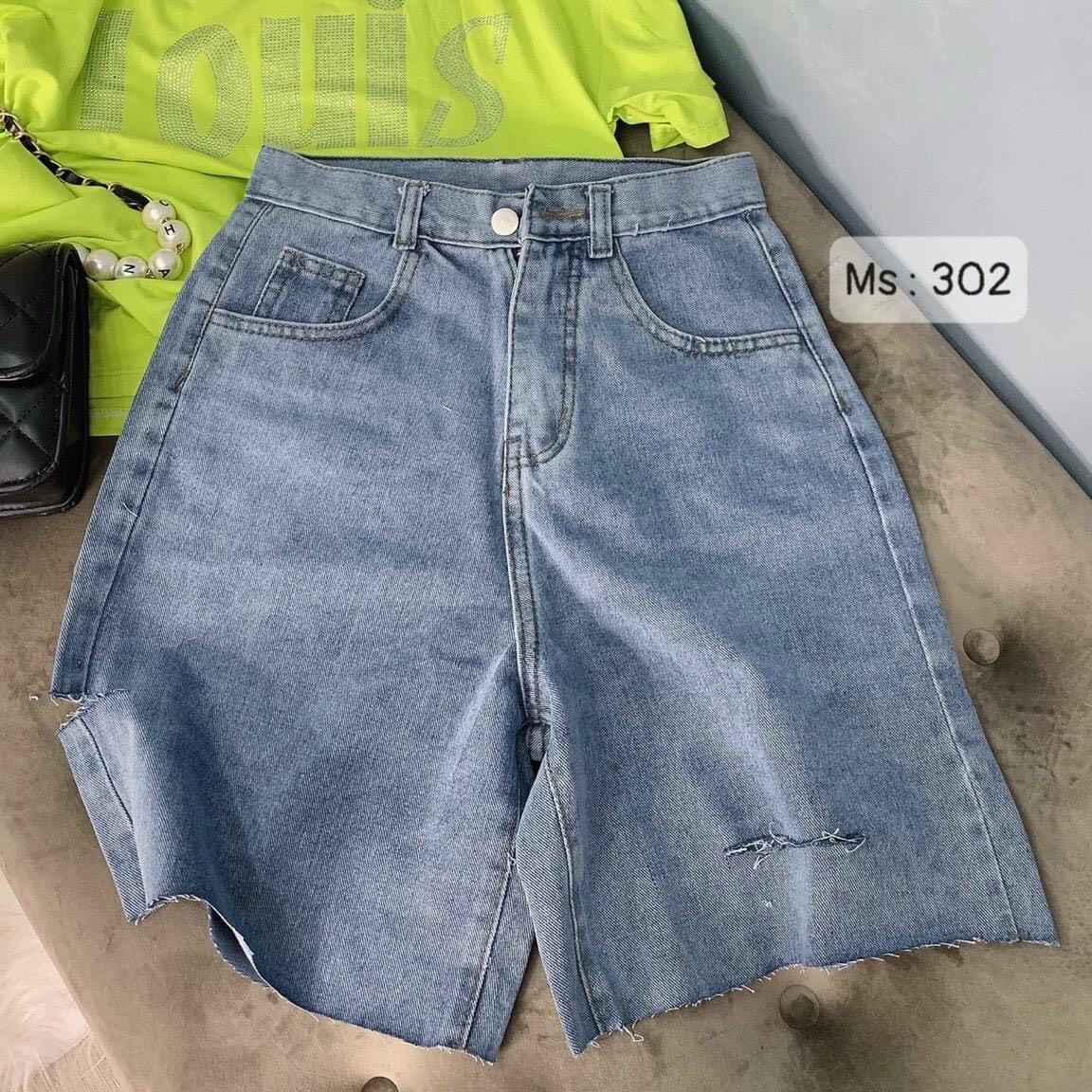 QUẦN JEANS NGỐ ỐNG RỘNG RÁCH PT