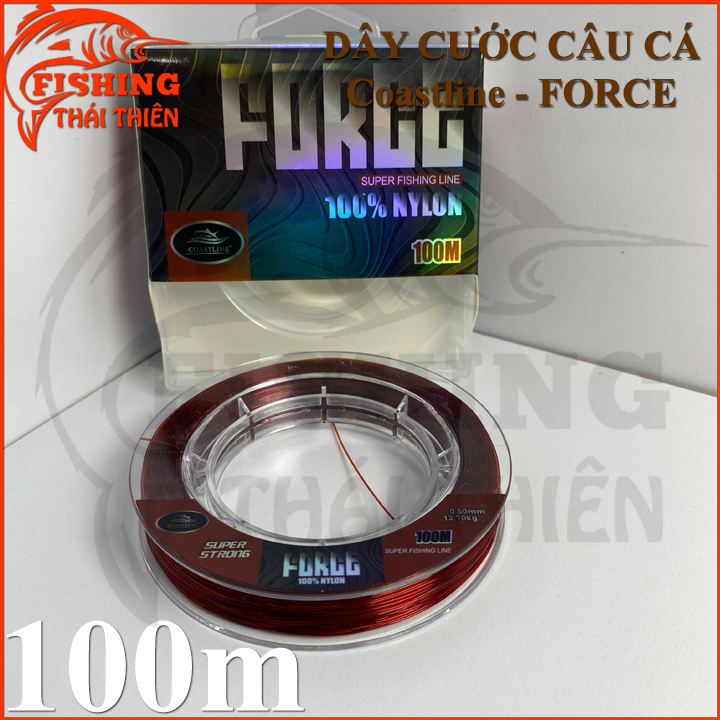 [HCM]Dây cước câu cá Coastline Force cuộn 100m nhiều kích thước