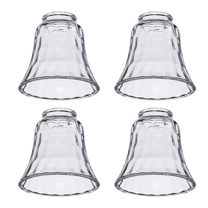 4pcs Ceiling Fan Light Covers Glass, Ceiling Fan Lamp Shade Replacements