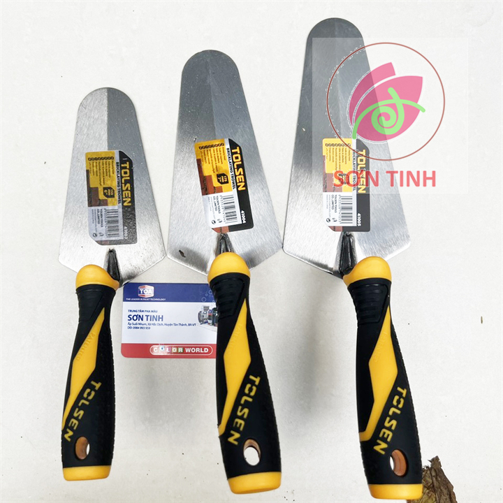 Bay hồ cán nhựa mũi bàu tolsen 41003 41004 41005 bricklaying trowel