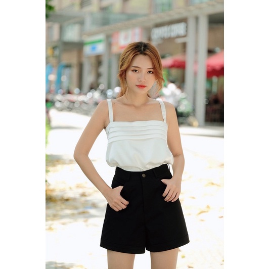 Quần đùi nữ lưng cao lật lai " Jacky Short " EllyClothing