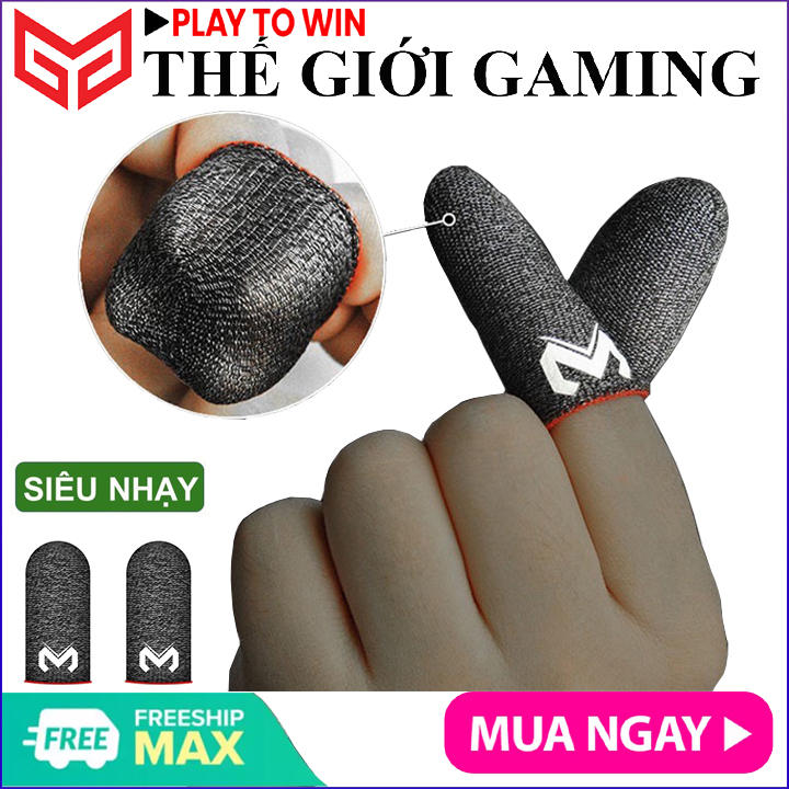 Găng tay chơi game điện thoại MEMO GT1 sợi carbon cảm ứng nhạy , chống mồ hôi co dãn siêu bền dành cho game PUBG FF Tốc Chiến Liên Quân mobile bao…