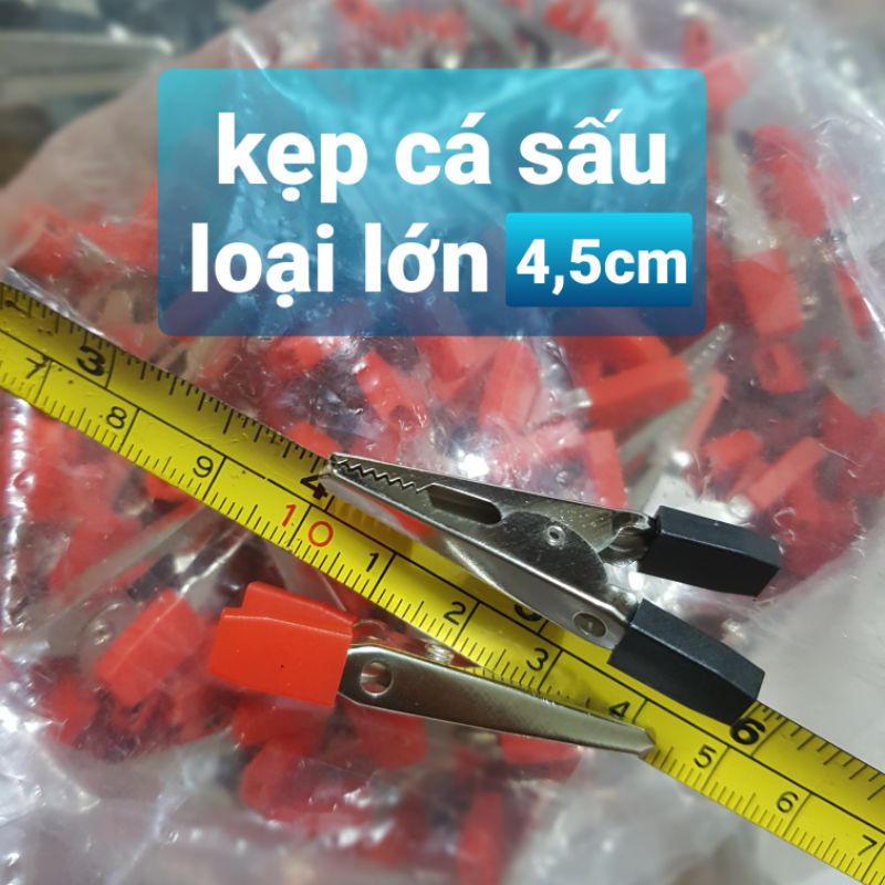 Kẹp Cá Sấu , 1 cặp( kẹp đen và kẹp đỏ) II