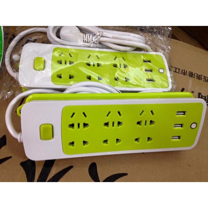 Ổ Cắm Điện Có 3 Cổng Usb Đa Năng Nhiều Màu