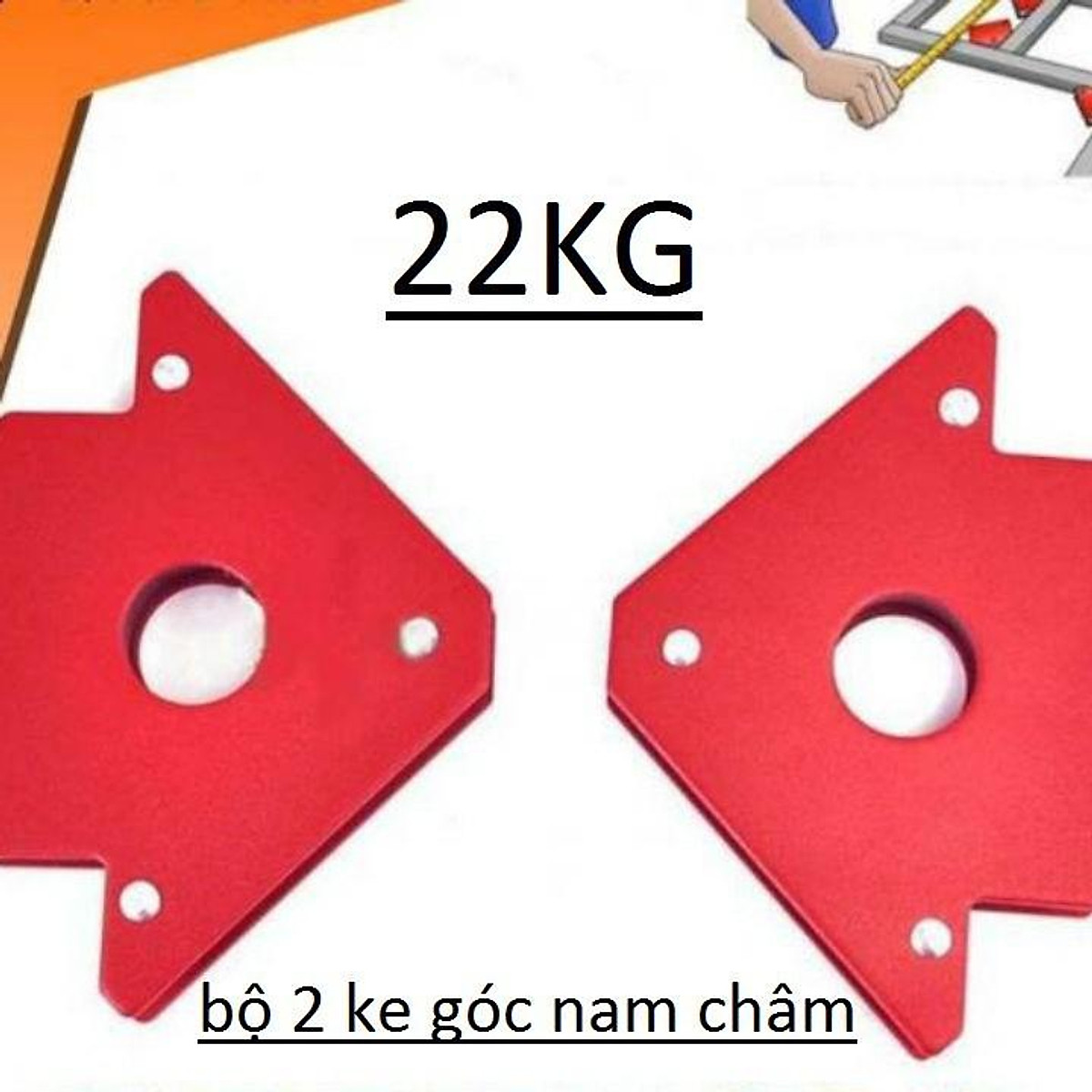 nam châm ke góc lực hút 22 kg