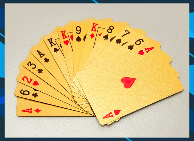 Bộ Bài Lá Mạ Vàng 24K Cao Cấp