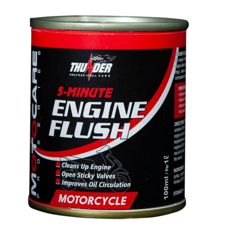 Dung dịch súc rửa động cơ xe máy Thunder. Engine Flush 100ml
