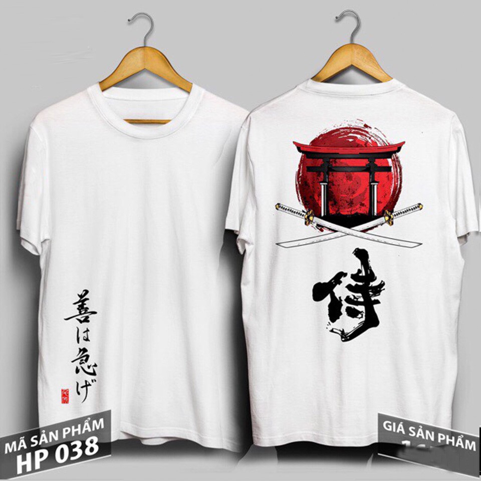 [HCM]Áo Thun Phong Cách Nhật Bản Cực Chất | Áo Chiến Binh Samurai Thư Pháp