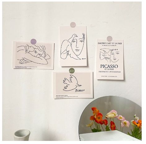 PostCard Cô gái trừu tượng - may.decor-