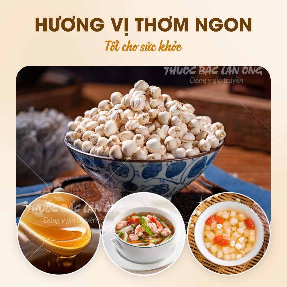 Xuyên bối mẫu 100g, bối mẫu tứ xuyên, khô, thơm, hạt đều, không lẫn tạp chất - Lãn Ông