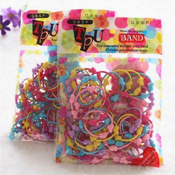 Combo 50 dây cột tóc cho bé
