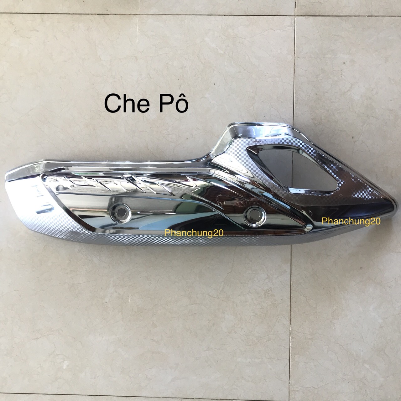 SH 2012 2013 2014 2015 2016 ỐP CHE PÔ ( CHỤP BÁCH PÔ ) DÙNG CHO ĐỜI XE SH CROM / CACBON