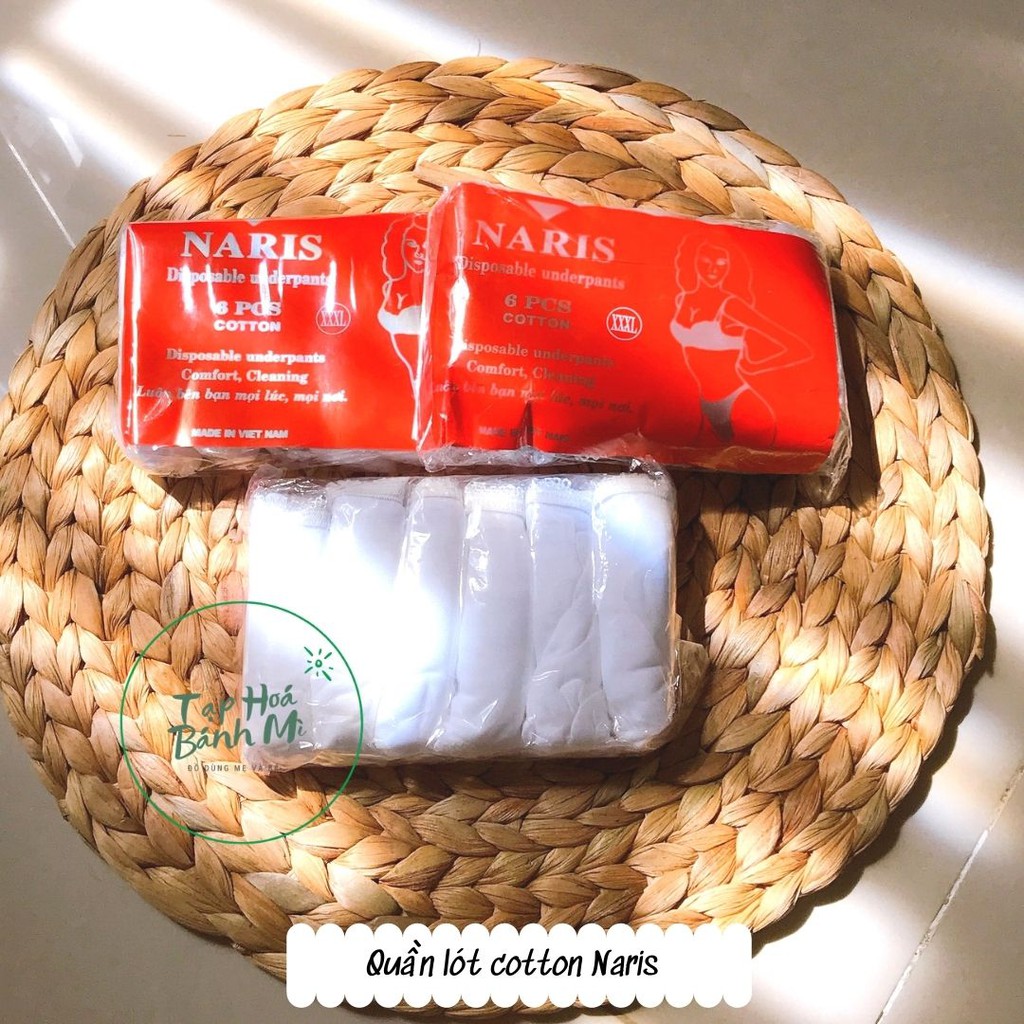 [HCM]Quần lót cotton Naris size 3XL (set 6 cái)
