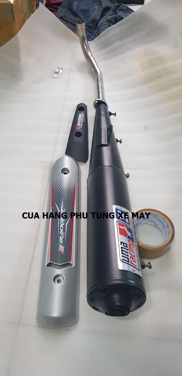 Pô UMA RACING kiểu SPARK gắn DREAM ( pô móc )