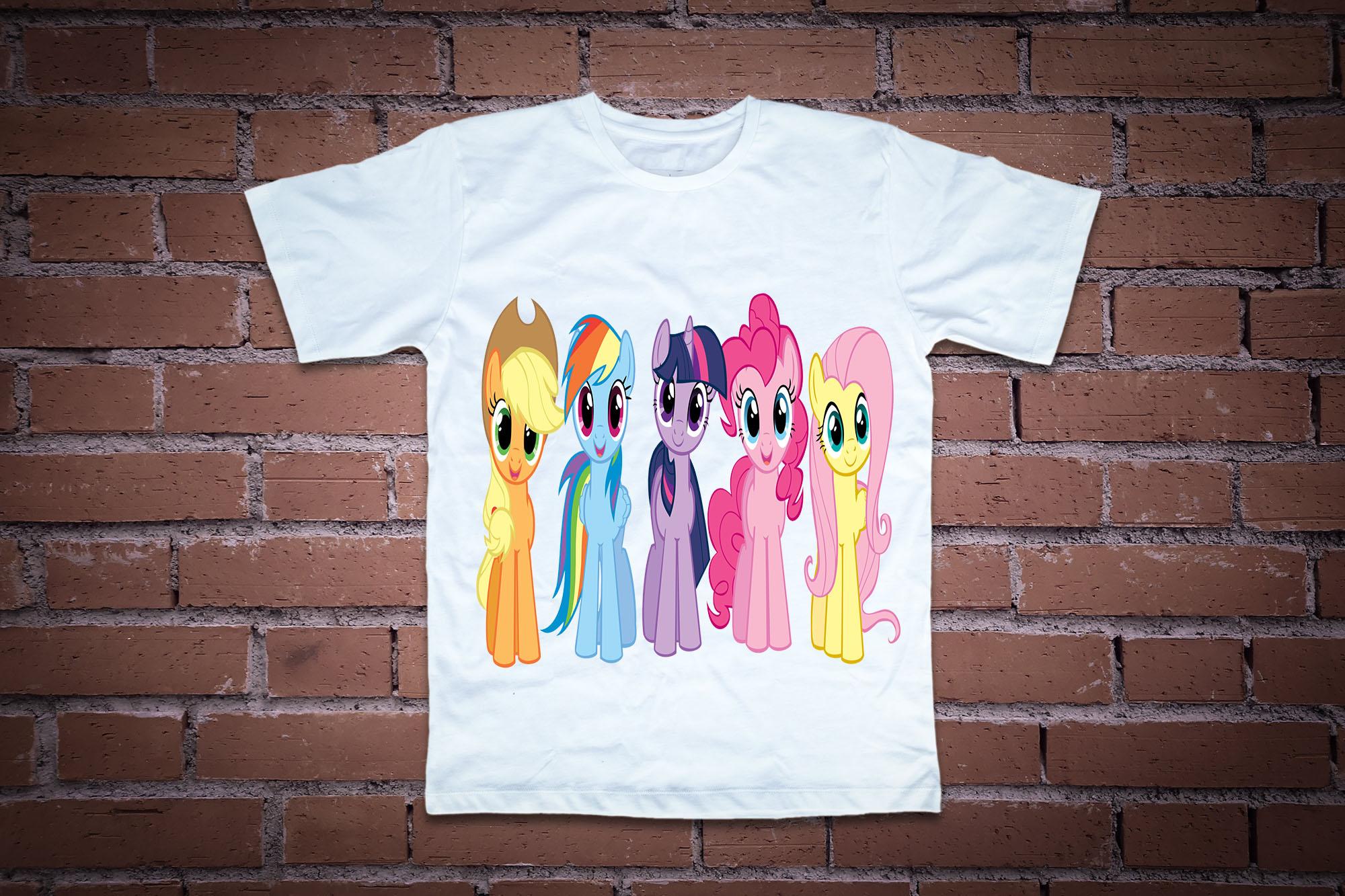 Áo thun in hình pony 5 màu đáng yêu