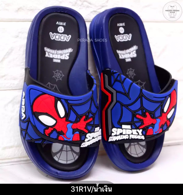 [Mẫu Mới] Dép siêu nhân nhện Spidermen 31R1V thương hiệu ADDA chính hãng Thái Lan cho bé trai