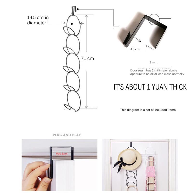 New Baseball Cap Bag Rack Hat Holder Rack Home Organizer Storage Door Closet Hanger Robe Hooks