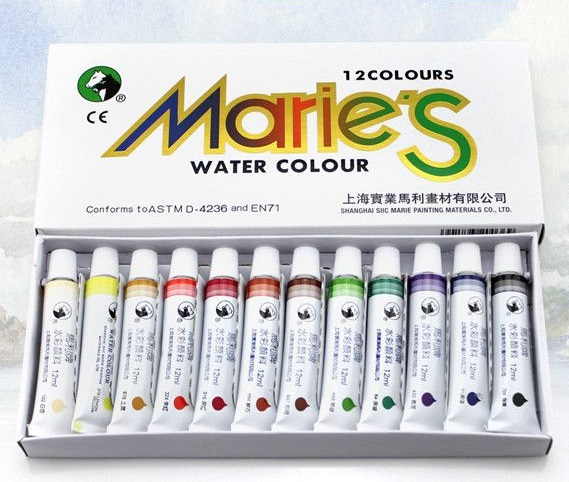 Màu nước Maries 12/18/24/36 màu