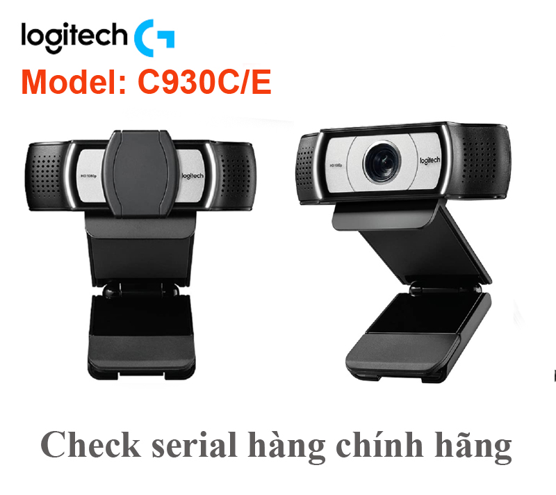 Webcam Logitech C930C/E full HD chính hãng, phần mềm OBS live stream hỗ trợ màn hình xanh, check seri, đăng ký bảo hành tại website hãng Logitech (1001)