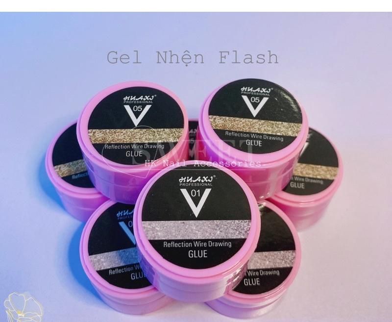Gel nhện Flash Vàng-Bạc, Gel mạng nhện Flash chất đậm đặc sợi siêu dai (lẻ 1 hũ)