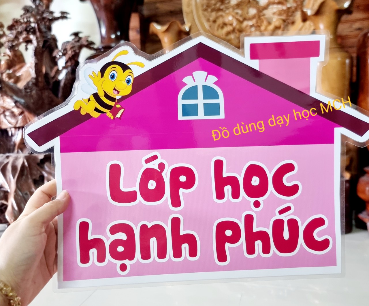 (Đồ dùng dạy học MCH) Sét Rời Lớp học hạnh phúc Mẫu Nhà .