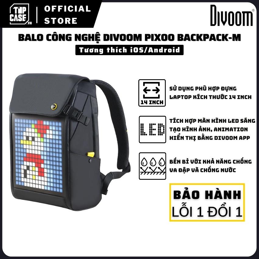 Balo Divoom Pixoo Backpack-M TCD01 màn hình Led, công nghệ, thông minh