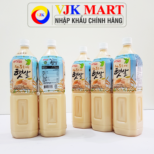 Nước gạo rang Samyook Hàn QUốc đóng chai 0,5 lít và 1,5 lít