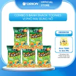 Combo 5 Gói bánh Toonies vị phô mai bùng nổ