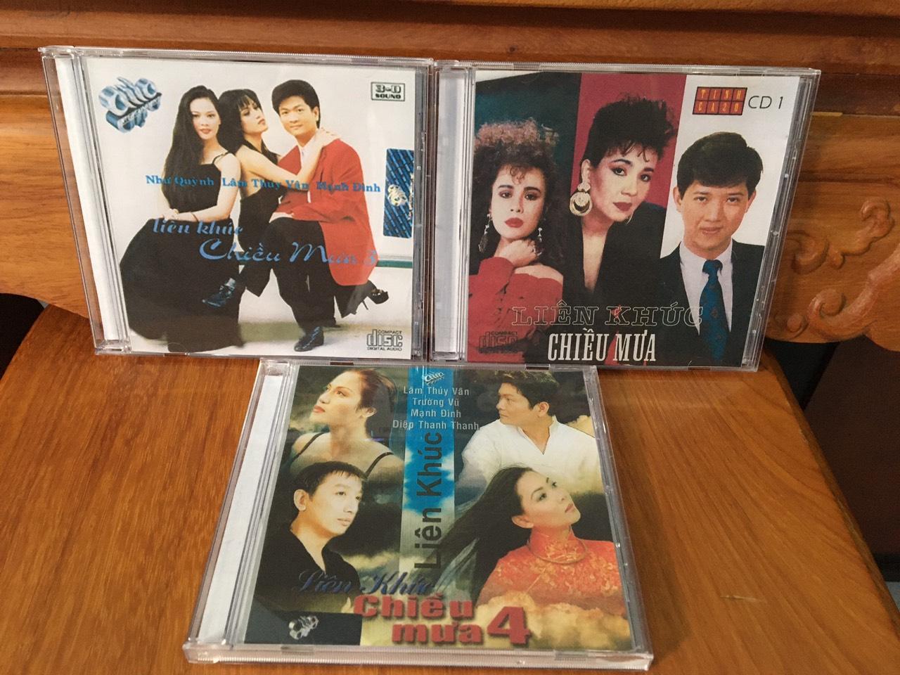 [MDCD] Bộ 3 CD Đĩa nhạc Tuyệt phẩm liên khúc Chiều Mưa ASIA