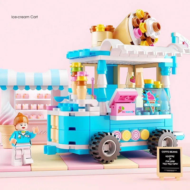 Lego Lắp Ráp Mô Hình Xe Bán Hàng Mini