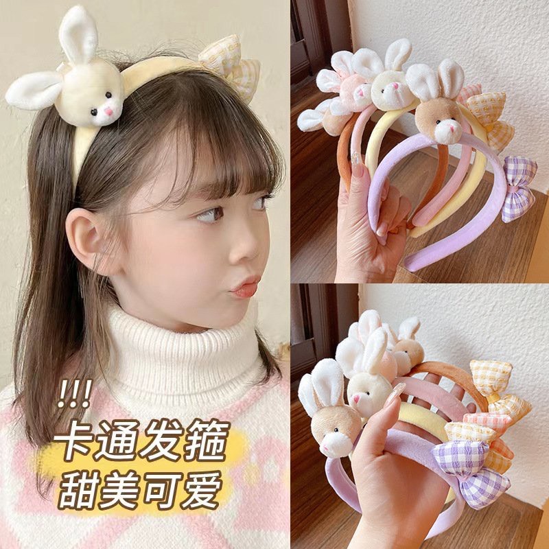 Bờm cài tóc thỏ nơ xinh xắn dễ thương