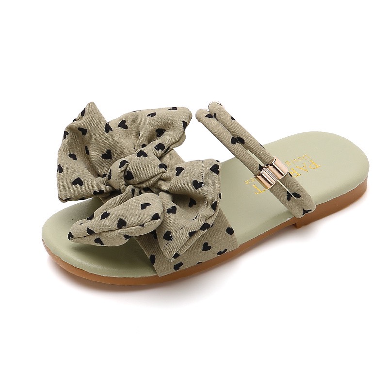 Dép sandal nơ  chấm  bi  cực xinh cho bé(Q2020)