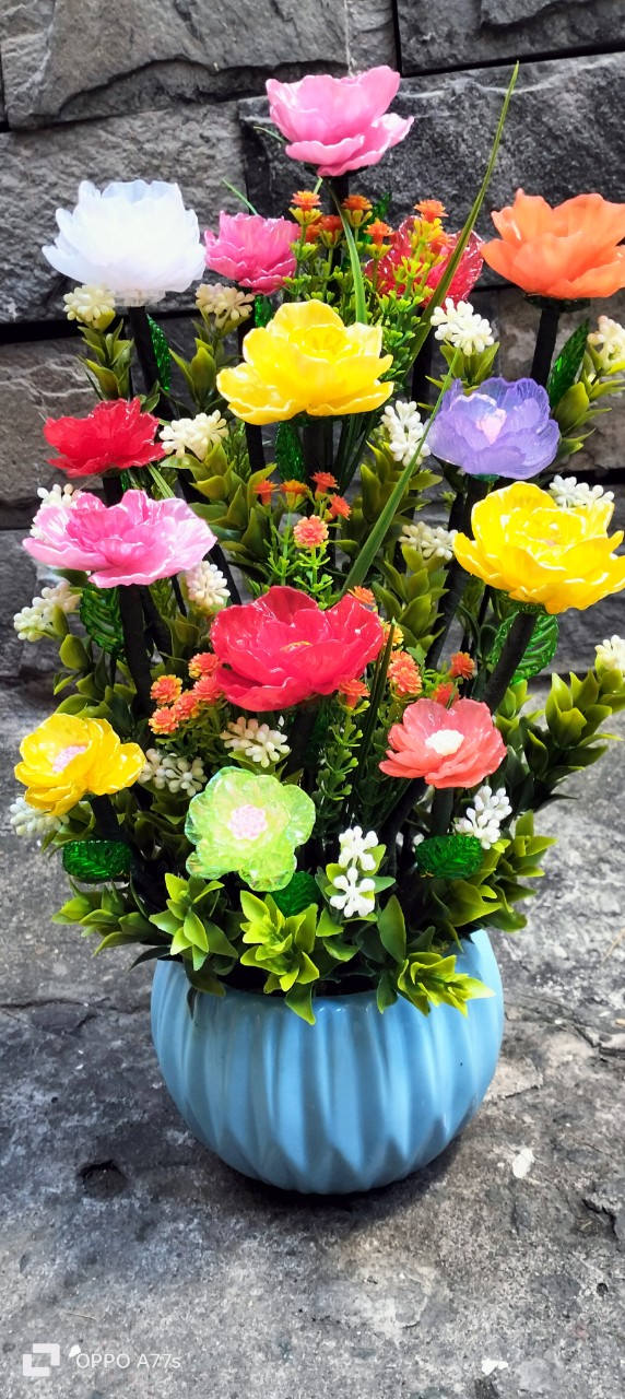 Chậu hoa hồng pha lê (38cm)