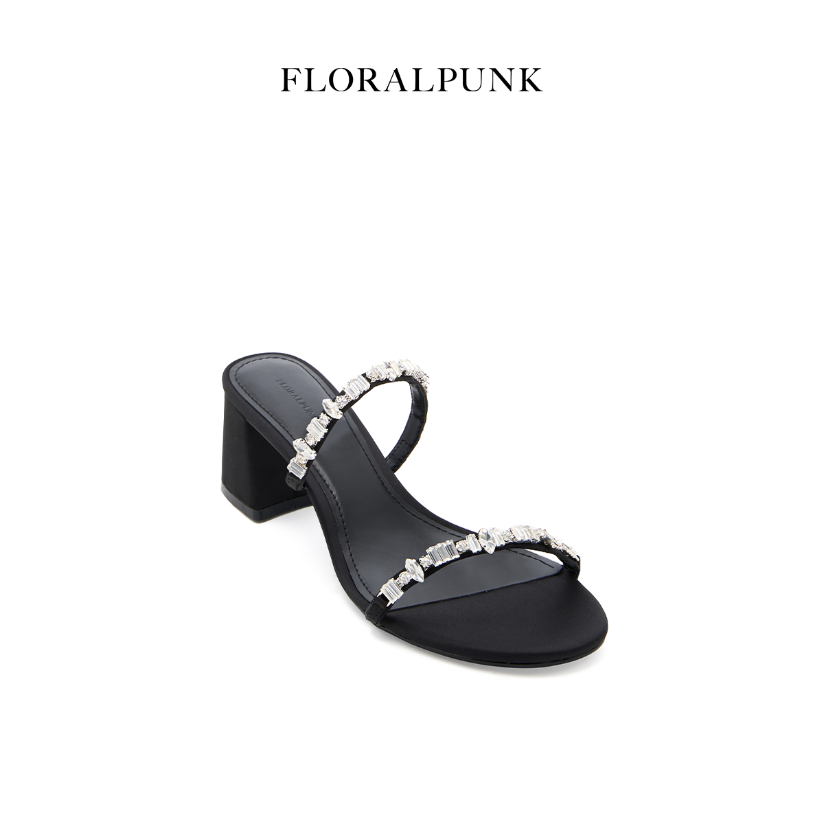 Giày Floralpunk Daphne Mules - Black