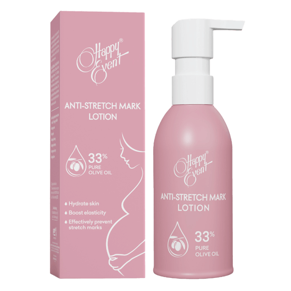 Happy event anti-stretch mark lotion - chống rạn da ở bà bầu, giúp da săn chắc, dưỡng ẩm cung cấp nhiều dưỡng chất cho da
