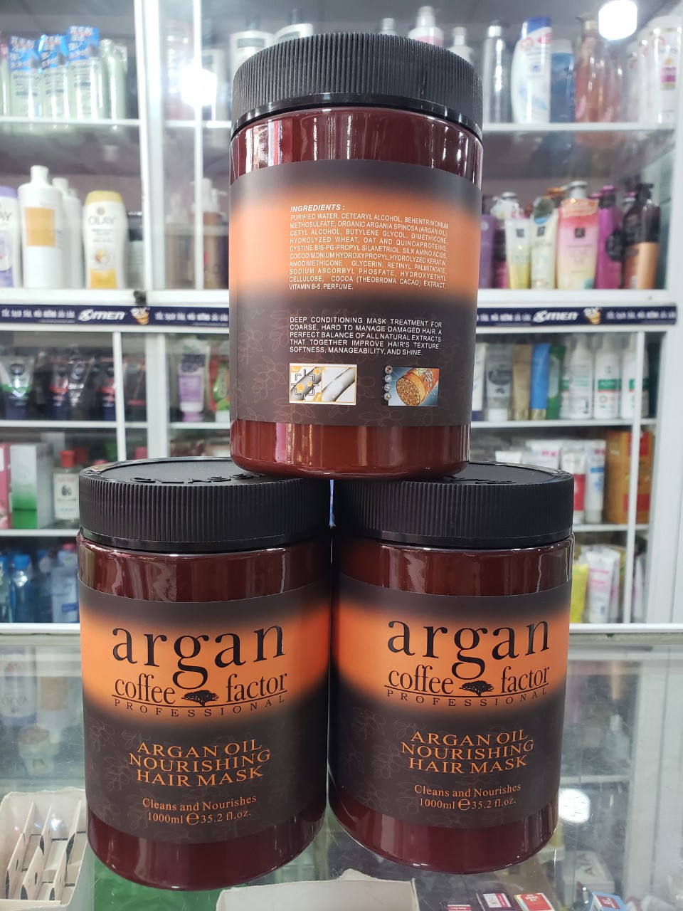 [HCM]Ủ HẤP TÓC SIÊU MƯỢT ARGAN coffee FACTOR 1000ml