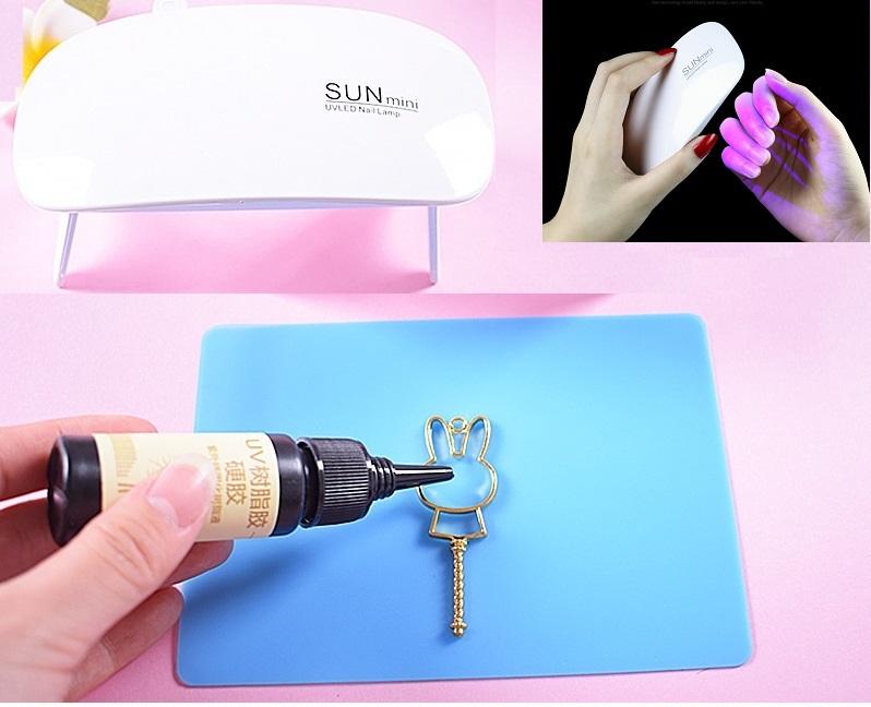 Máy làm khô sơn gel Sun mini cho các bạn nữ làm nghề makeup nhanh chóng