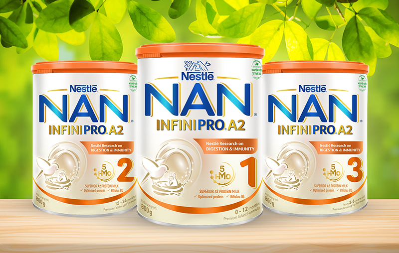 Nestle NAN infinipro A2 formula milk No. 1,2,3 800gr