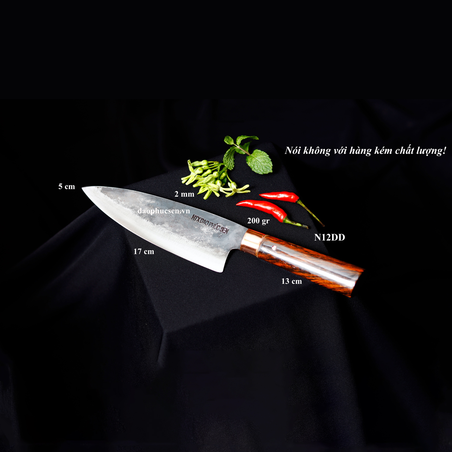 Hand-Forged Deba Knife N12Dd