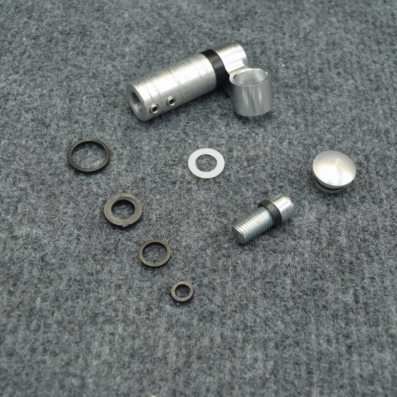 Bộ chân kiếng, chân gương xe máy xoay 360 độ gắn kiếng chiếu hậu các dòng xe máy HONDA YAMAHA (màu bạc)