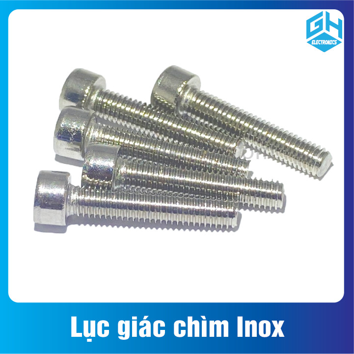 COMBO 5 con Ốc lục giác chìm Inox (Bulong lục giác) M3(chất inox 201)