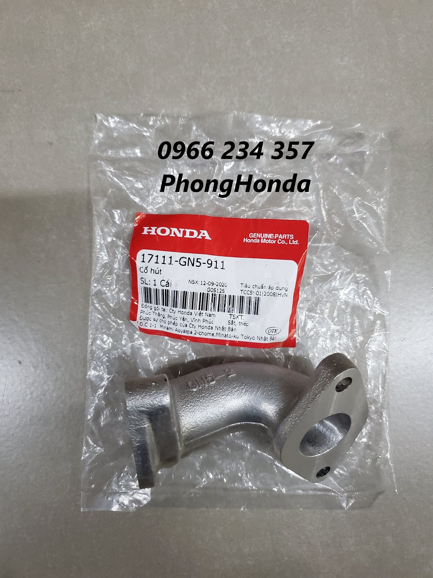 Cổ hút , co xăng wave nhỏ , super dream , wave zx chính hiệu honda