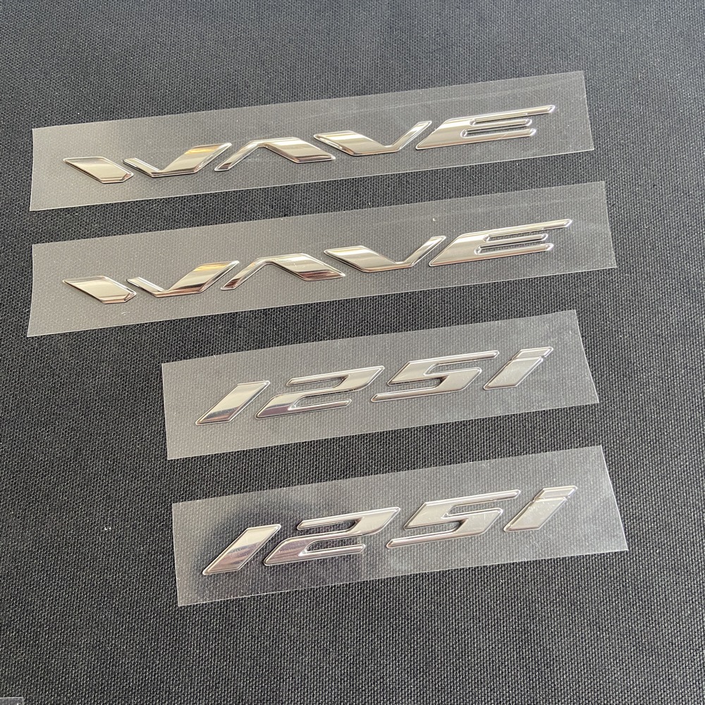 [HÀNG TEM XE WAVE] TEM DÁN XE CHỮ NỔI WAVE,TEM CHỮ NỔI 125i KIỂU THÁI CAO CẤP SIÊU ĐẸP (MÀU BẠC)