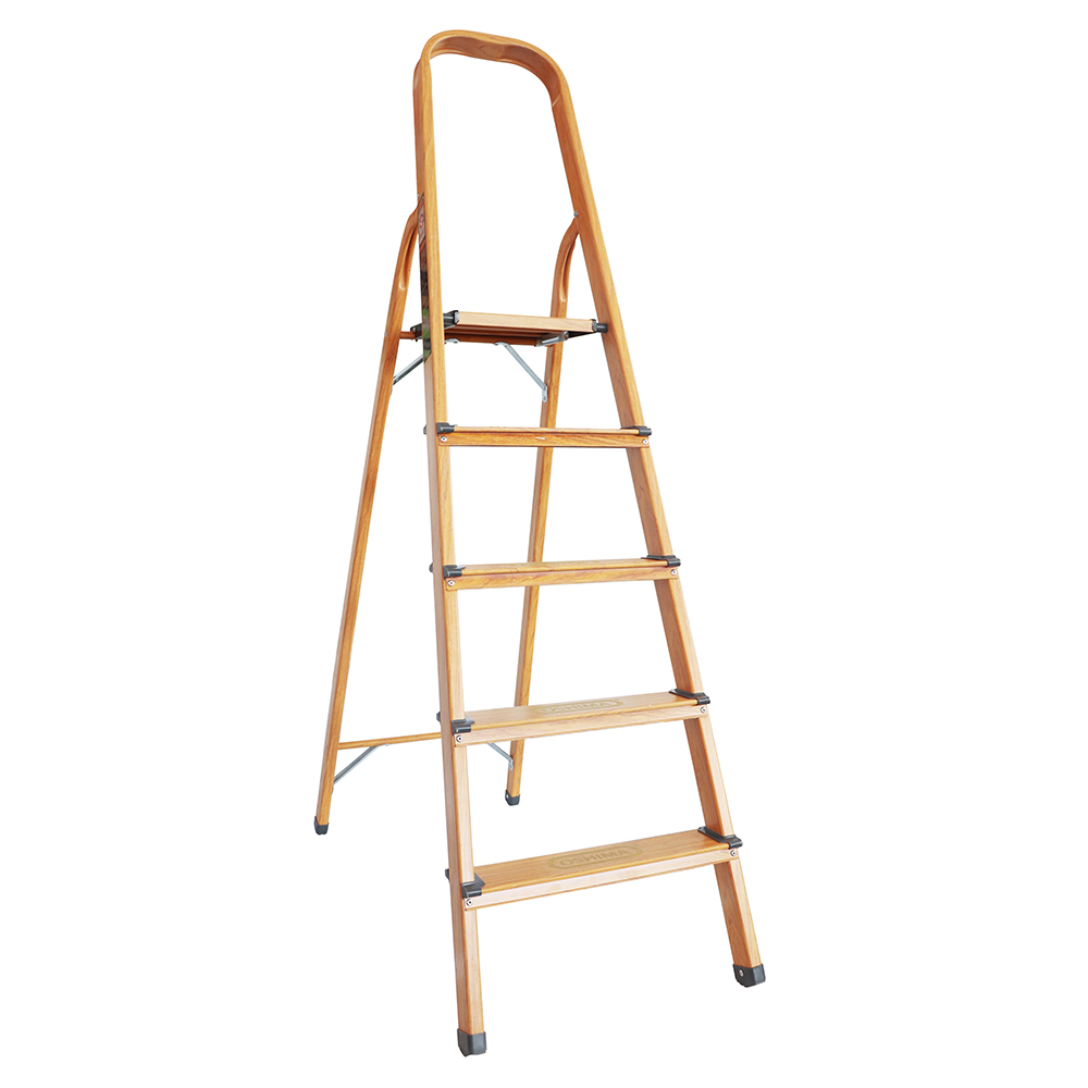 Thang ghế xếp, bậc thang OSHIMA TG5, 5 bậc (Vân Gỗ)